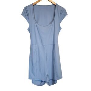 Halara SoftlyZero Airy U Neck Pocket Cool Touch Romper Women's Size Large Yoga